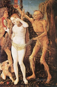 女性の3つの時代と死 ルネッサンスの裸体画家ハンス・バルドゥン Oil Paintings
